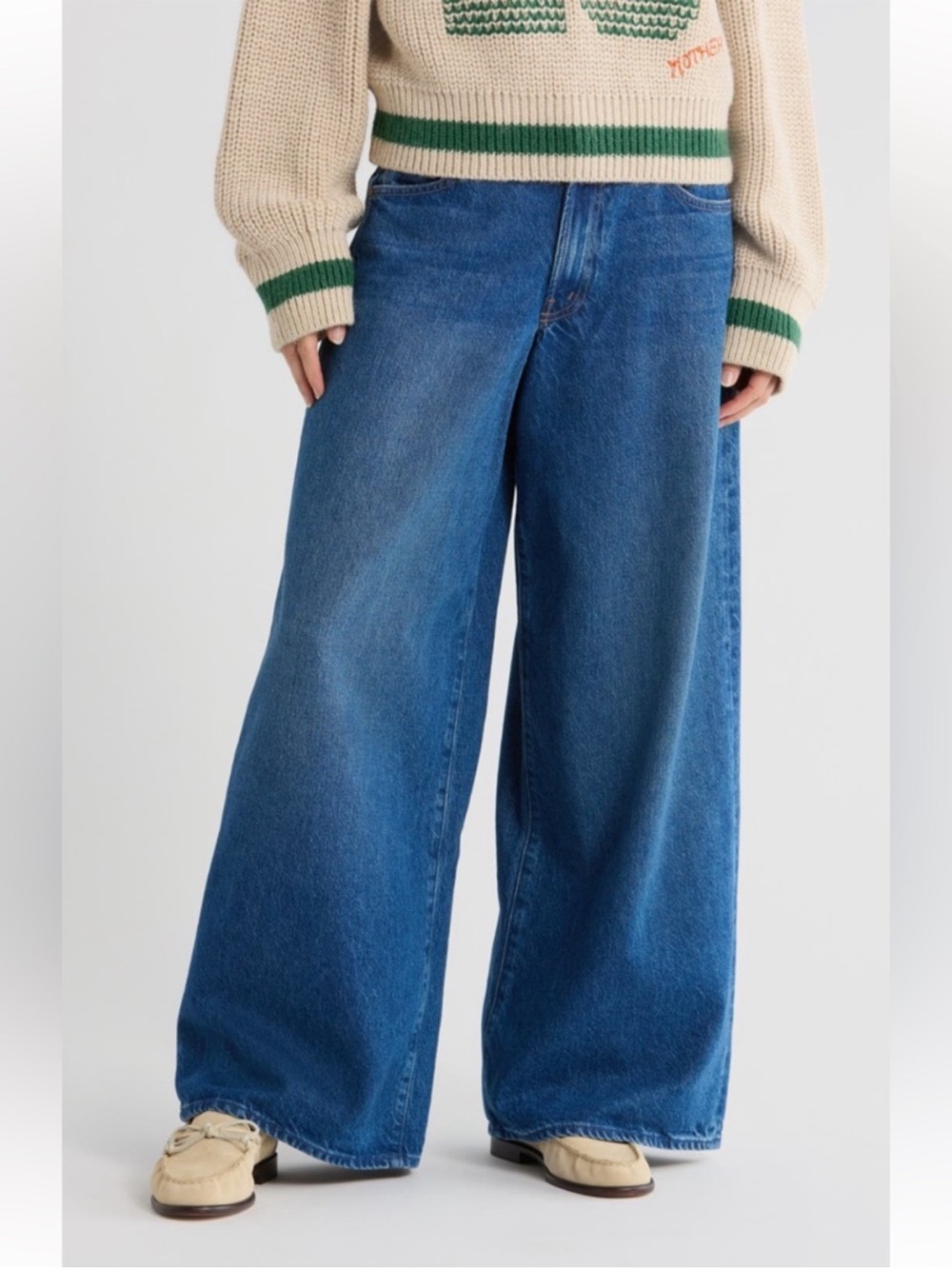 MOTHER Snacks The Rigatoni Sneak
Wide Leg Jean